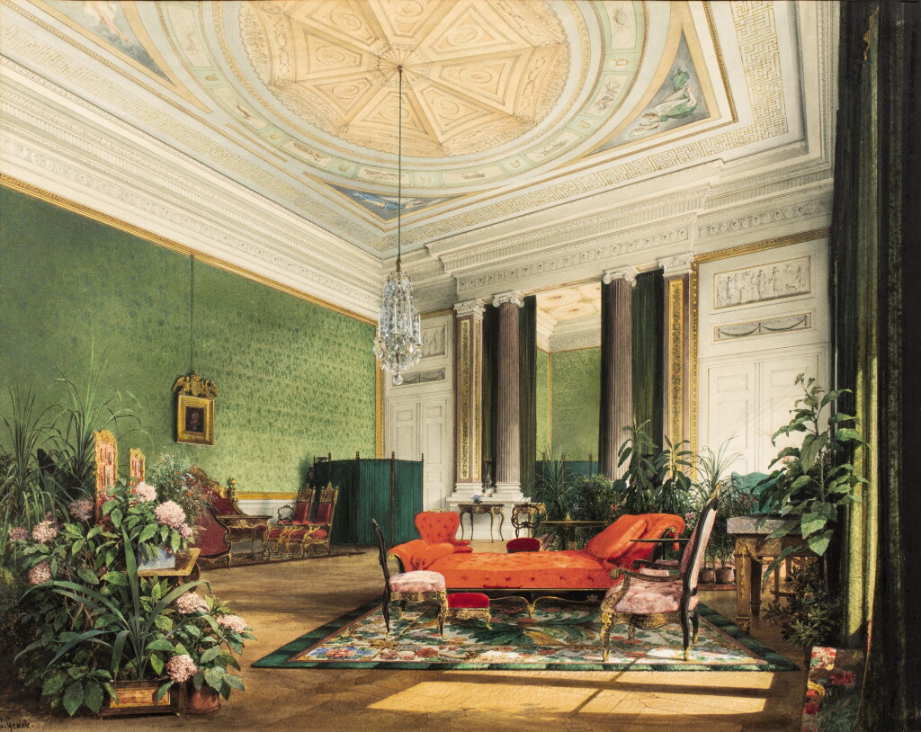 View full screen - View 1 of Lot 242. CARL GRAEB | A Salon at Schloss Sans Souci, Potsdam | Un salon du château de Sans-Souci à Potsdam.