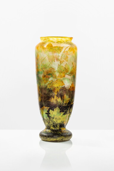 View full screen - View 1 of Lot 288. Feuilles d’érables vase, circa 1901.