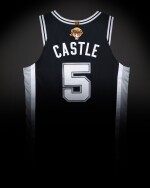 Stephon Castle ‘NBA Finals Debut’ San Antonio Spurs 2026 NBA Finals Game Worn Icon Edition Jersey | Game 1