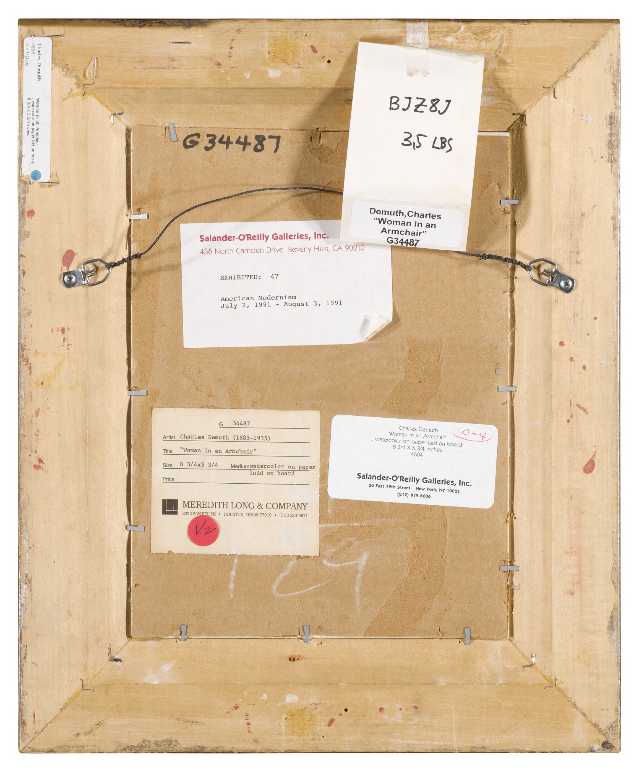 CHARLES DEMUTH WOMAN IN AN ARMCHAIR American Art 2020 Sotheby's