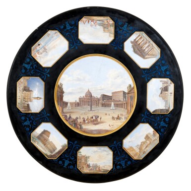 View full screen - View 1 of Lot 413. An Italian scagliola table by the Della Valle Brothers of Livorno, circa 1840.