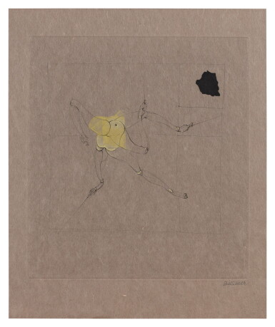 View full screen - View 1 of Lot 194. Les Marionnettes, 1969. 11 gravures sur cuivre signées et suite sur papier Japon, signée..