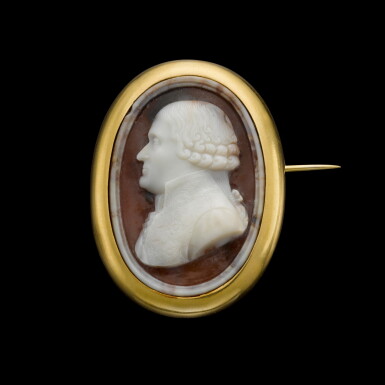 View full screen - View 1 of Lot 57. FRENCH, CIRCA 1800 POSSIBLY PHILIPPE LELIEVRE (1731-1815) | CAMEO WITH JEAN-JACQUES-RÉGIS DE CAMBACÉRÈS, DUKE OF PARMA, SECOND CONSUL OF FRANCE (1753-1824).