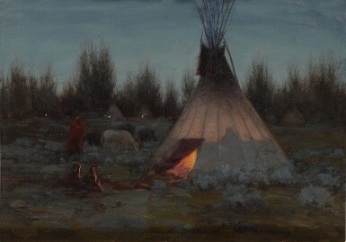 View full screen - View 1 of Lot 137. Evening Camp.