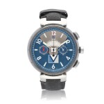 Tambour LV Cup Regate Reference Q102G A PVD-coated Stainless steel automatic fly back chronograph wristwatch with date and countdown register, Circa 2007