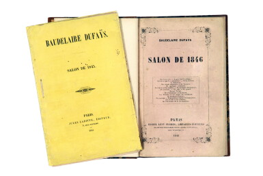View full screen - View 1 of Lot 12. BAUDELAIRE. Salon de 1845. Broché. Edition originale, très rare. Exemplaire tel que paru..