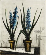 BERNARD BUFFET | DEUX JACINTHES BLEUES