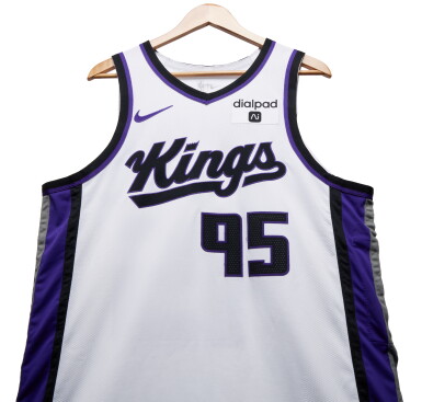 View full screen - View 1 of Lot 173. Juan Toscano-Anderson Sacramento Kings 2023-2024 Game Worn Association Edition Jersey.