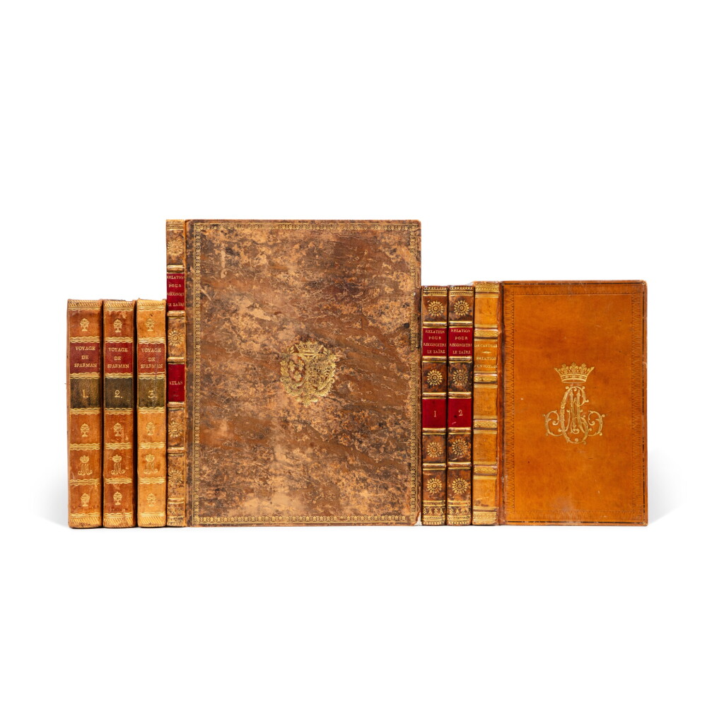 View full screen - View 1 of Lot 544. 3 ouvrages de voyages aux armes de la duchesse de Berry et de Marie-Amélie de Bourbon..