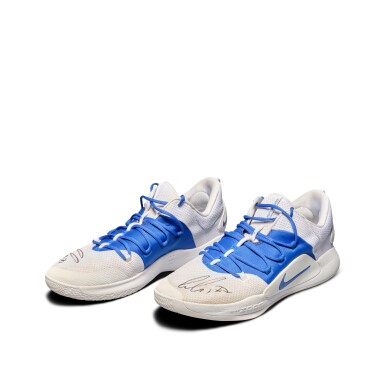 View full screen - View 1 of Lot 2. Luka Doncic 2018 Dallas Mavericks Rookie Year Game Worn & Signed Sneakers | Matched to 2 Games.