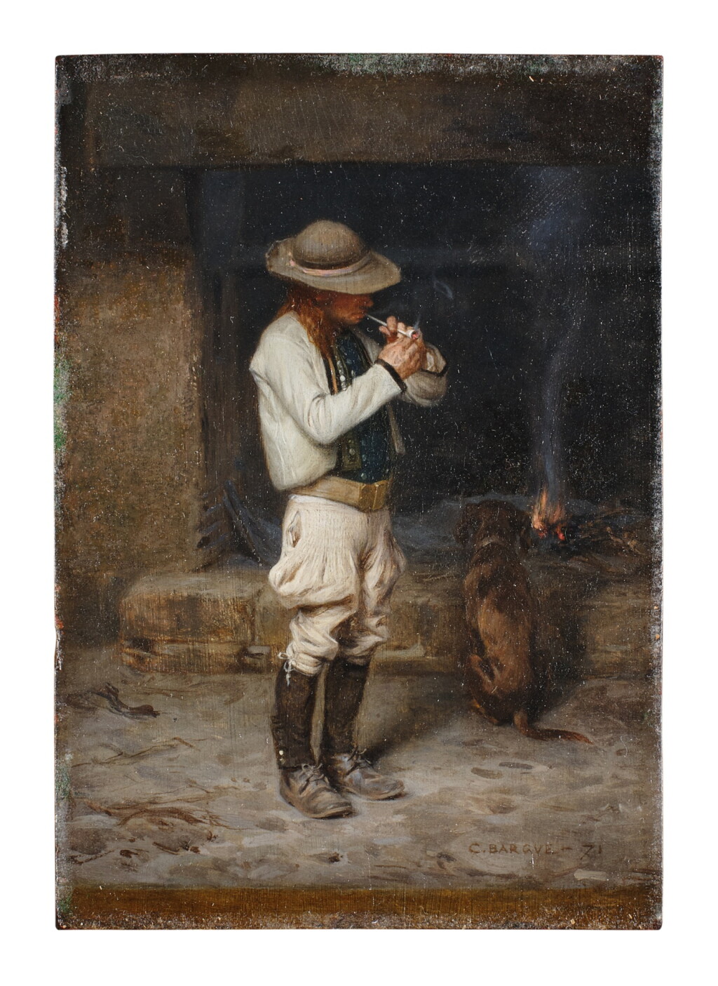 View full screen - View 1 of Lot 139. The Smoker (Un Vendéen Fumeur).