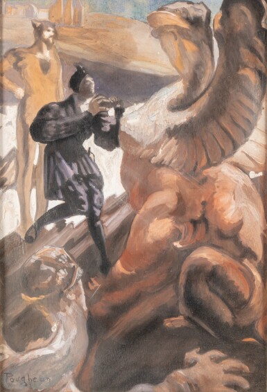 View full screen - View 1 of Lot 132. Walpurgis Night, illustration for Faust | La nuit de Walpurgis, illustration pour Faust .