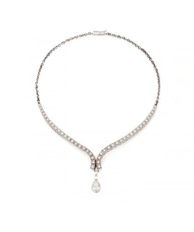 View full screen - View 1 of Lot 51. DIAMOND NECKLACE (COLLANA IN DIAMANTI) .