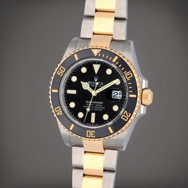 View full screen - View 1 of Lot 207. Submariner Reference 126613LN | A stainless steel and yellow gold wristwatch with date and bracelet | Circa 2020.