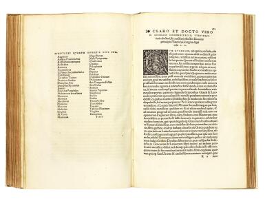View full screen - View 1 of Lot 135. Agricola, De ortu & causis subterraneorum, Basel, 1546, folio, modern vellum.