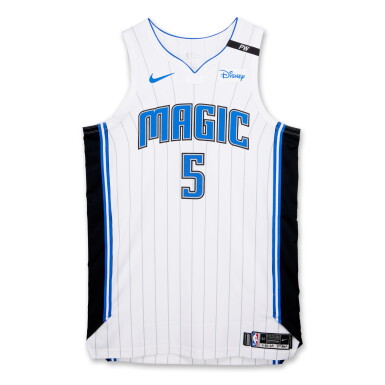 View full screen - View 1 of Lot 22. Paolo Banchero Orlando Magic 2024-2025 Game Worn Association Edition Jersey | Double-Double.