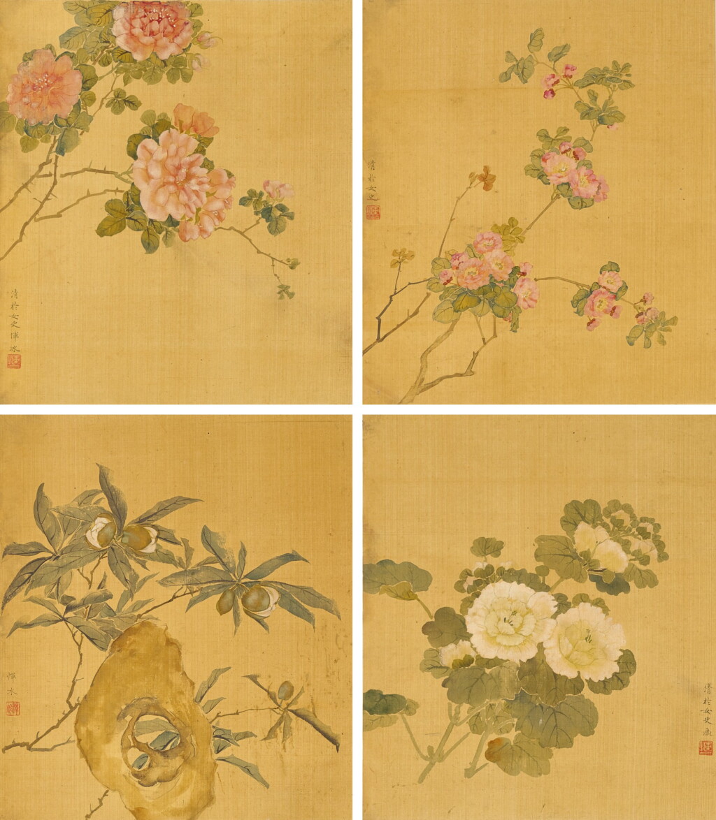 View full screen - View 1 of Lot 3030. Yun Bing (17th century) 惲冰 (十七世紀) | Flowers 花卉集錦.