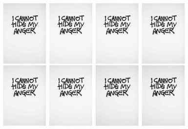 View full screen - View 1 of Lot 55. I Cannot Hide My Anger.