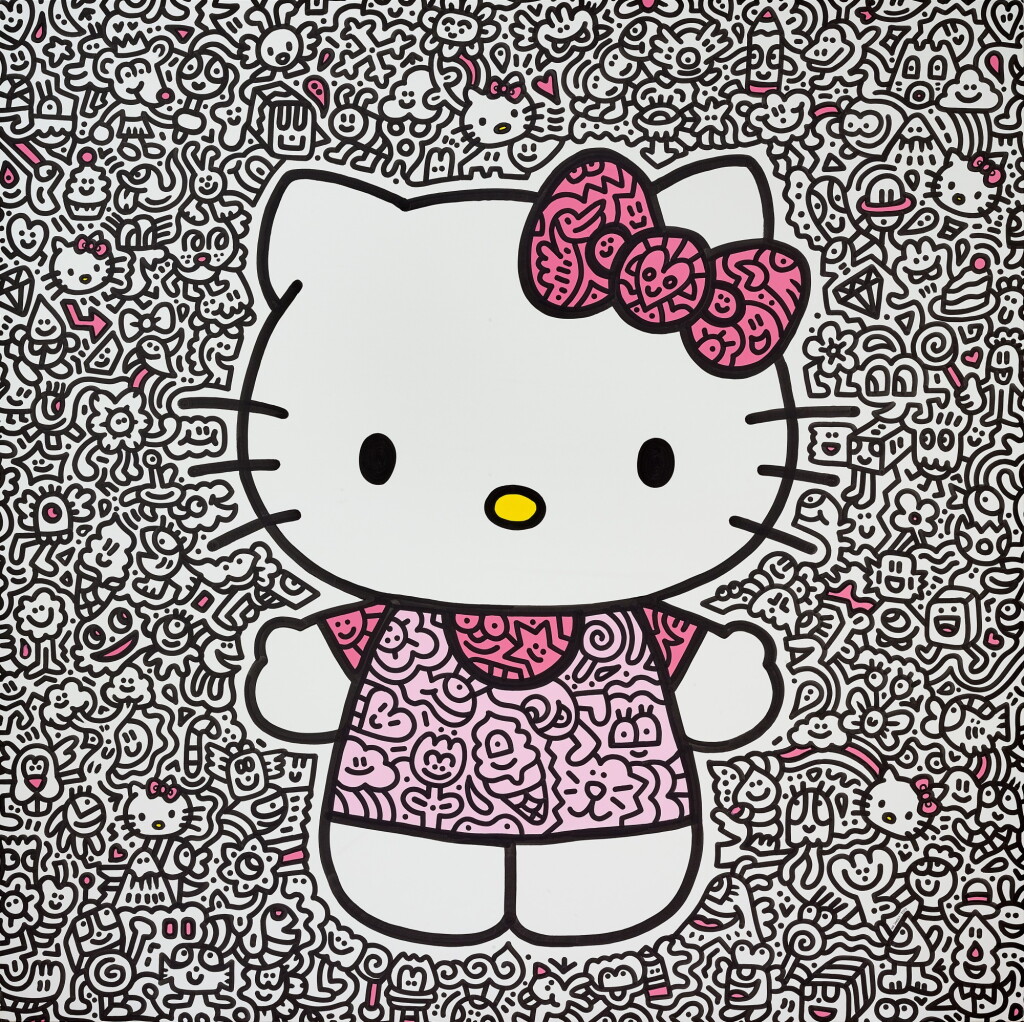 View full screen - View 1 of Lot 595. Mr Doodle | Big Kitty 大貓.