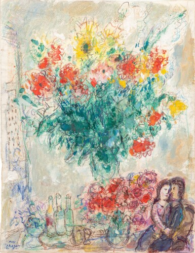 View full screen - View 1 of Lot 88. Les deux bouquets .