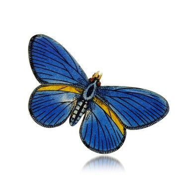 View full screen - View 1 of Lot 84. Enamel brooch, circa 1890s.