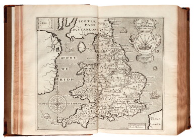 View full screen - View 1 of Lot 329. Camden. Britain, or a Chorographicall Description of the most flourishing Kingdomes. 1637.