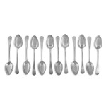 A Set of Twelve American Silver Tablespoons, Paul Revere Jr., Boston, 1796