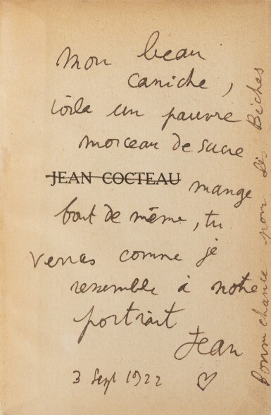 View full screen - View 1 of Lot 243. Le Secret professionnel. 1922. Exemplaire de Marie Laurencin, relié avec son chiffre en pieds.