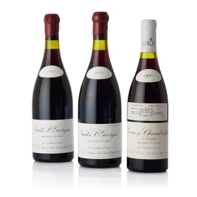 View full screen - View 1 of Lot 6286. Nuits St. Georges 2002 Domaine Leroy (2 BT).