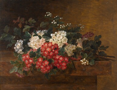 View full screen - View 1 of Lot 112. Still Life with Hawthorn Blossom.