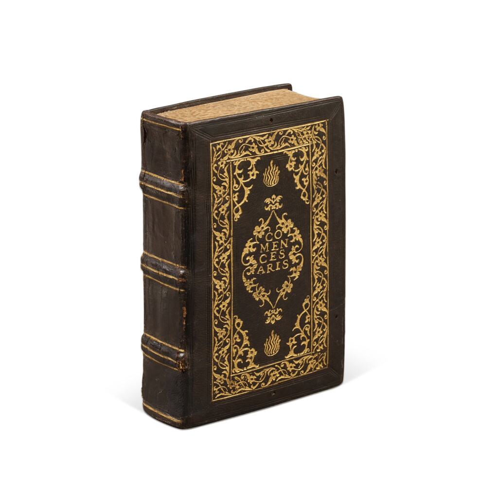 View full screen - View 1 of Lot 223. Caesar, Commentarii, Venice, Aldus, 1513, contemporary Bolognese black morocco gilt, Béraldi-Burrus-Bergé copy.