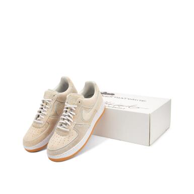 View full screen - View 1 of Lot 21. DJ Clark Kent Signed and Inscribed Box | Nike Air Force 1 ‘Got That White’ Sample | Size 13.