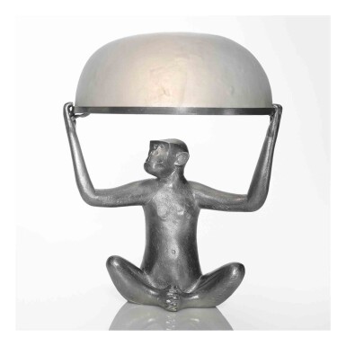 View full screen - View 1 of Lot 435. "Singe Allumé" Table Lamp.