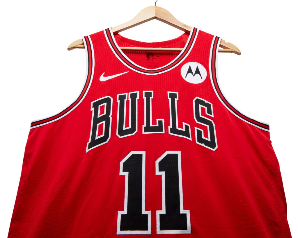 View full screen - View 1 of Lot 141. DeMar DeRozan Chicago Bulls 2023-2024 Game Worn Icon Edition Jersey .