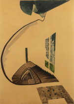 Sans titre (Escalier avec rampe et fenêtre)