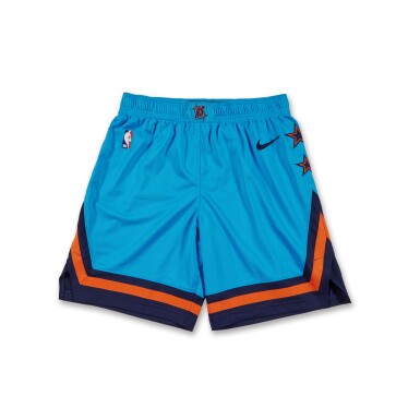 View full screen - View 1 of Lot 177. JD Davison Game Issued ‘Rising Stars’ Shorts | Probable Wear.
