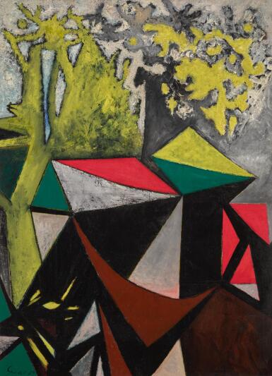 View full screen - View 1 of Lot 151. WILLIAM GEAR, R.A. | COMPOSITION (MAI - JUIN 1949).