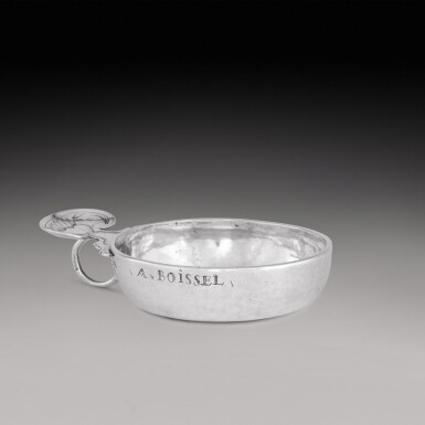 View full screen - View 1 of Lot 378. A French silver wine taster, Gilles Goudelet, Coutances (Juridiction de Caen), circa 1750.