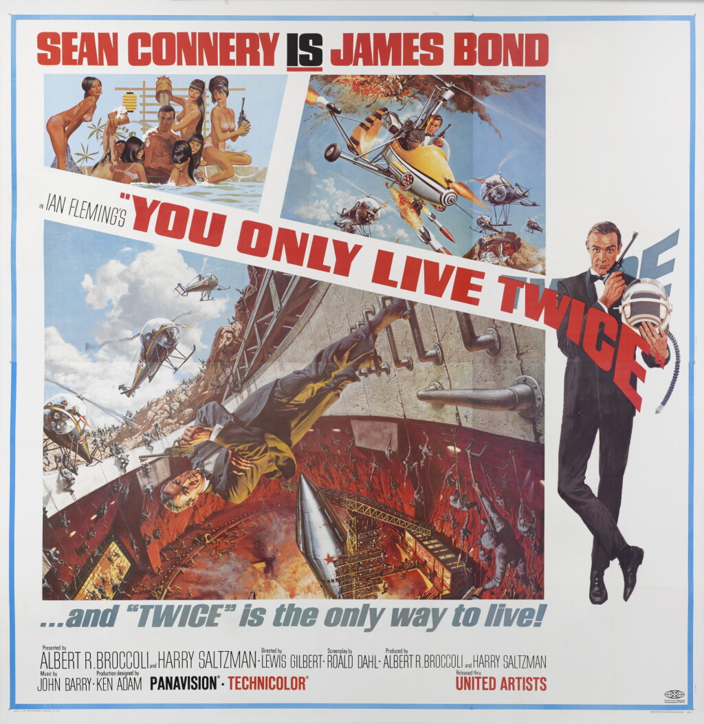 View full screen - View 1 of Lot 31. You Only Live Twice (1967), poster, US.