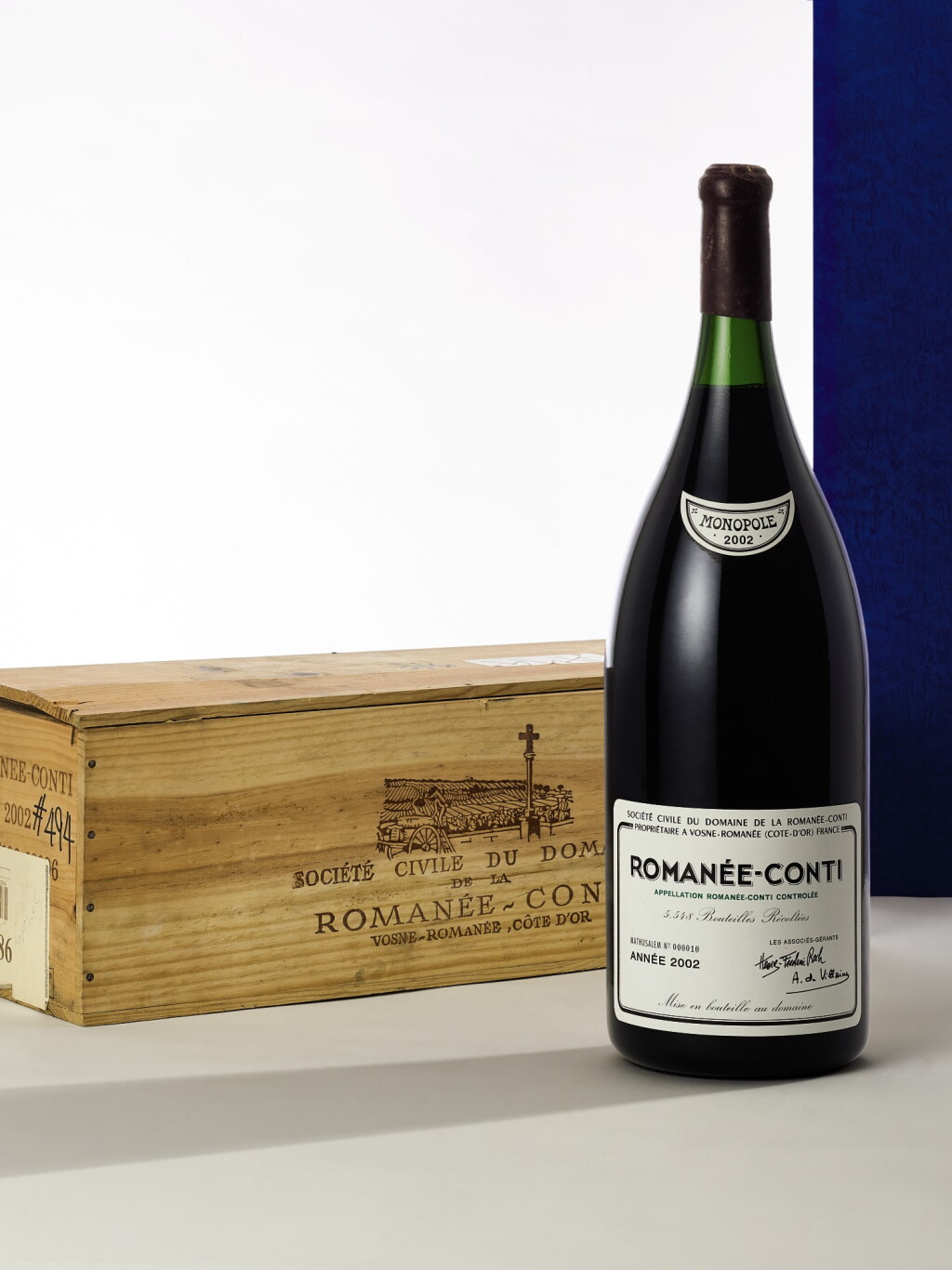 View full screen - View 1 of Lot 8077. Romanée Conti 2002 Domaine de la Romanée-Conti (1 METH).