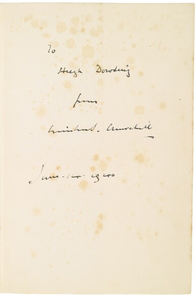 View full screen - View 1 of Lot 113. CHURCHILL, SIR WINSTON | Arms and the Covenant: Speeches on Foreign Affairs and National Defence. London: George G. Harrap & Co. Ltd., 1938.