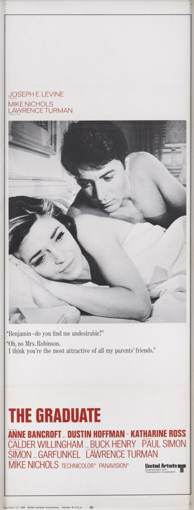View full screen - View 1 of Lot 8. The Graduate (1967), poster, US.