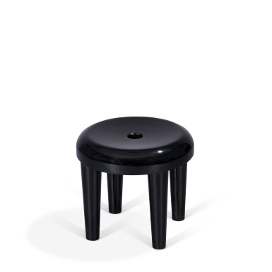 View full screen - View 1 of Lot 42. A wood stool, model 'Zoulou'.
