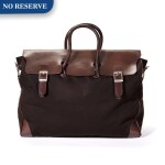 PATEK PHILIPPE | BROWN LEATHER AND CANVAS TRAVELLING BAG WITH COPPER HARDWARE, CIRCA 2012