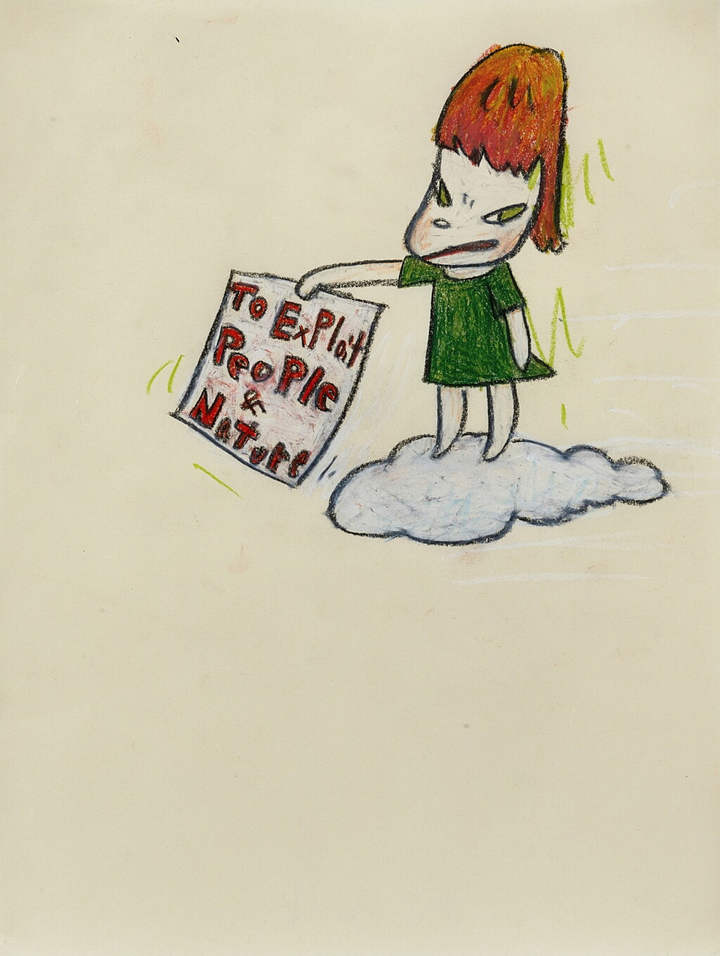 View full screen - View 1 of Lot 521. Yoshitomo Nara 奈良美智 | To Exploit People of Nature 剝削大自然的人.