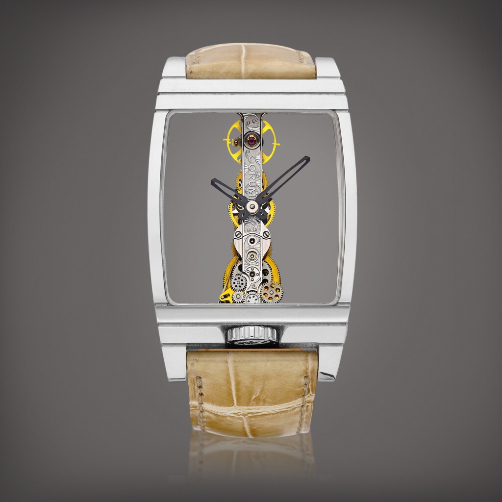 View full screen - View 1 of Lot 875. Golden Bridge, Reference 113.550.59 | A white gold skeletonised wristwatch, Circa 2006 | 崑崙 | Golden Bridge 型號113.550.59 | 白金鏤空腕錶,約2006年製.