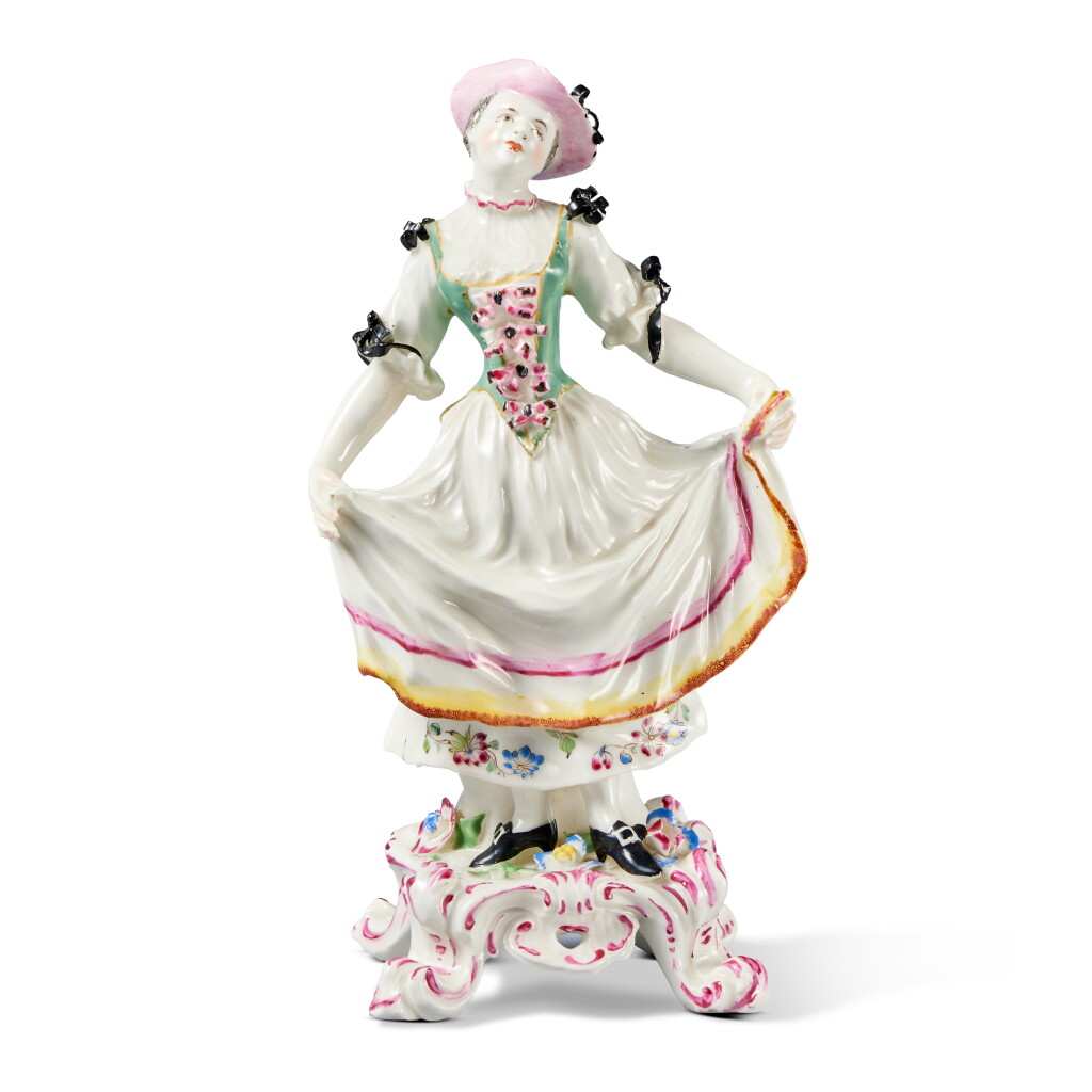 View full screen - View 1 of Lot 252. Two Bow Figures and a Derby Figure, Circa 1755-60.