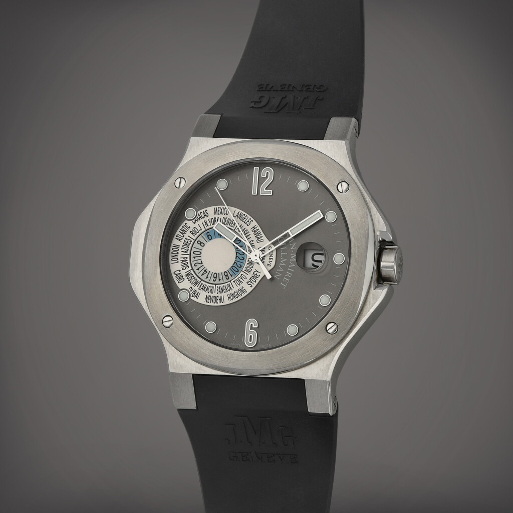View full screen - View 1 of Lot 91. Sport GMT | A limited edition stainless steel world time wristwatch with date | Circa 2005.
