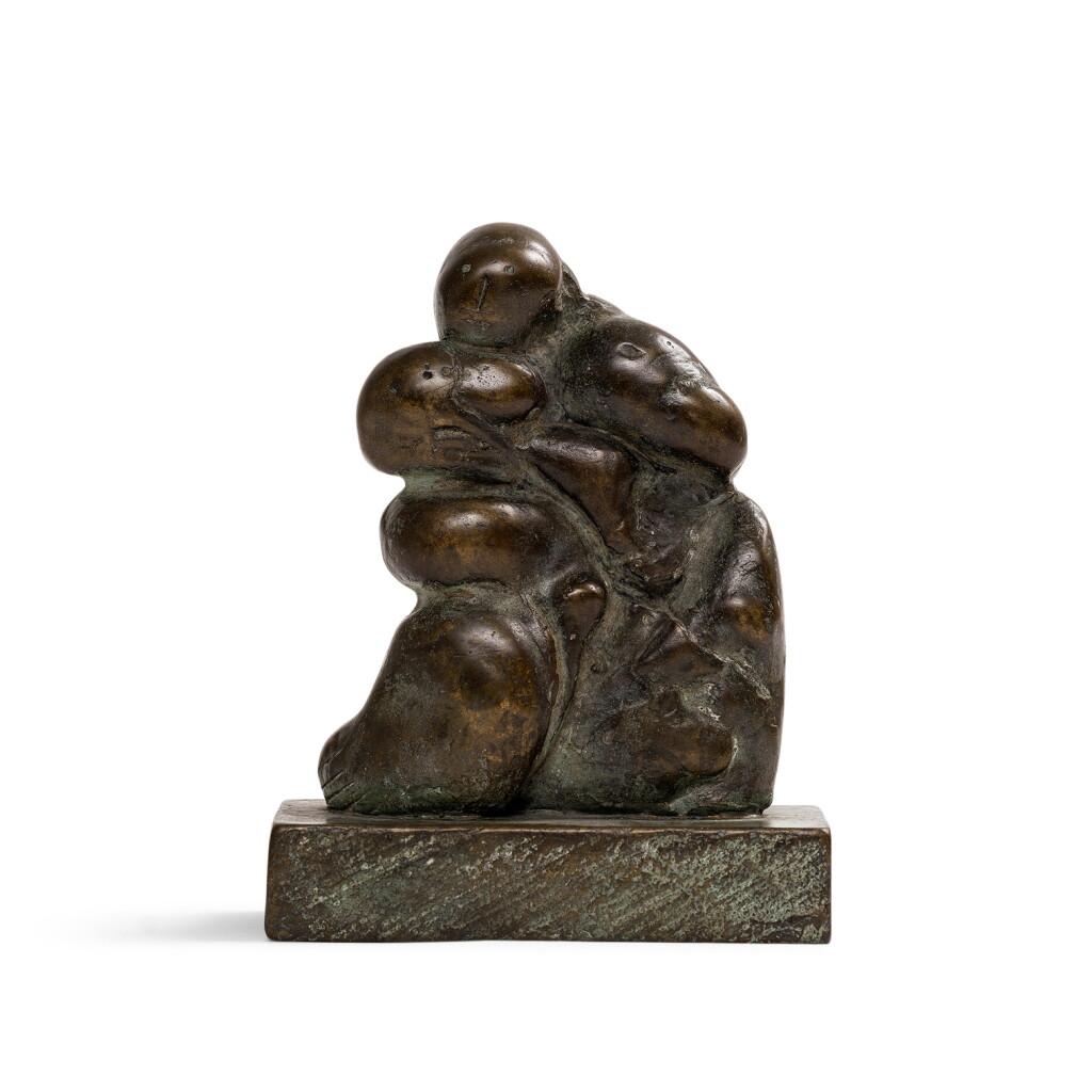 View full screen - View 1 of Lot 1212. Henry Moore 亨利・摩爾 | Mother and child: Paleo 母與子:原始.