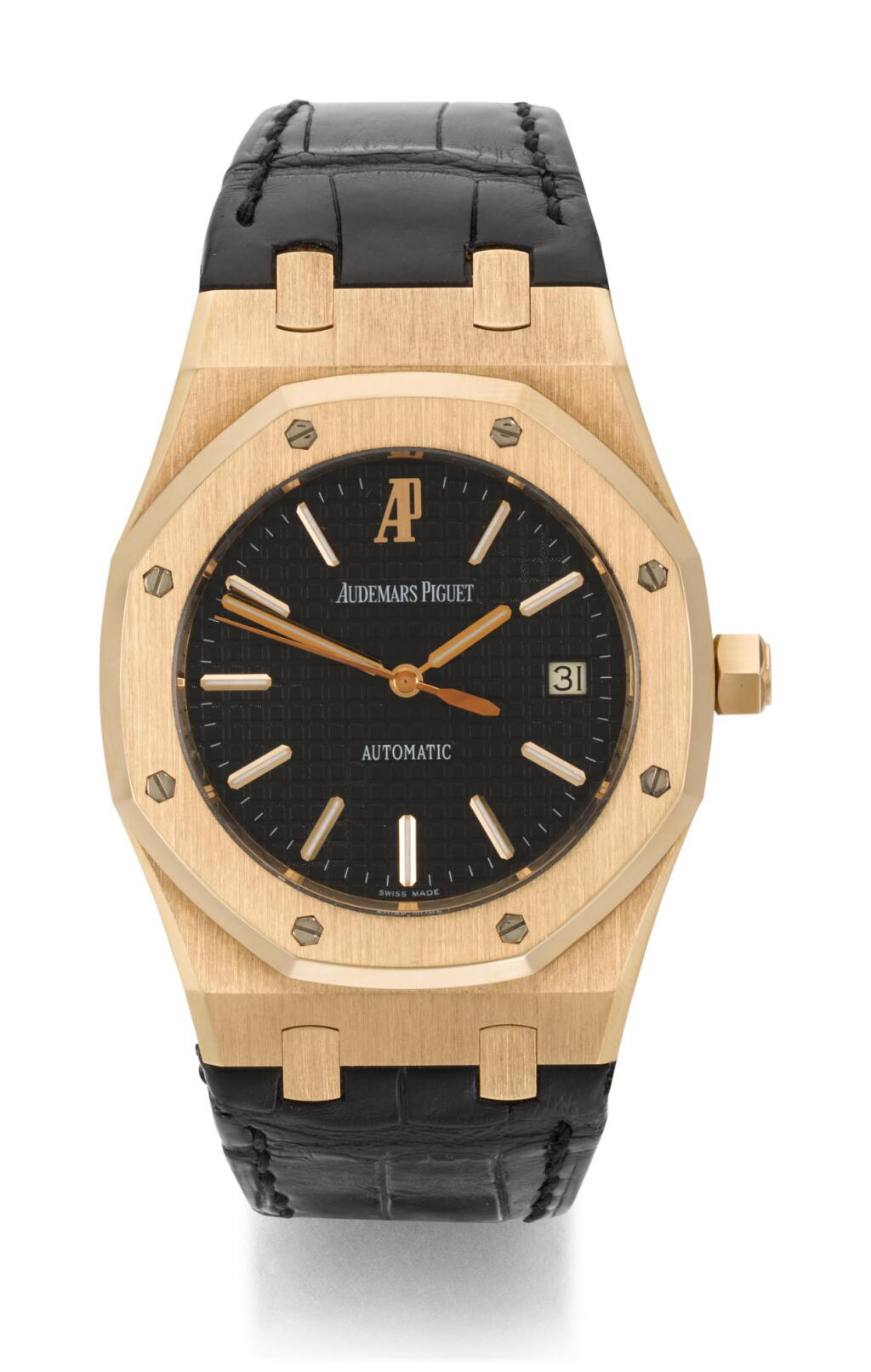 全萤幕检视 - 查看31AUDEMARS PIGUET | ROYAL OAK, REFERENCE 15300OR.OO.D002CR.01, PINK GOLD WRISTWATCH WITH DATE, CIRCA 2006的1